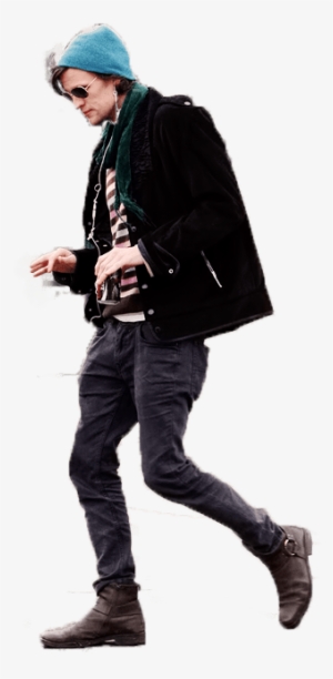 By - Hipster Walking Png