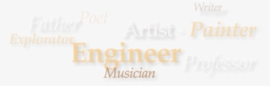 Painter Poet Professor Explorator Engineer Musician - Ivory