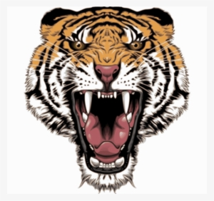 Tattoo Design Tiger Icons Png - Decoration Vinyl Sticker Vinyl Angry Tiger Door Decoration
