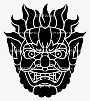Arm Tattoo Designs Png Pics Photos - Japanese Demon Face