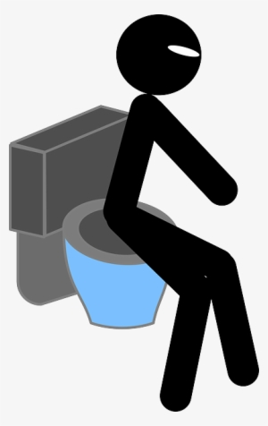 Symbol, Toilet, Bathroom, Sitting, Cloakroom, Tub - Stickman Toilet