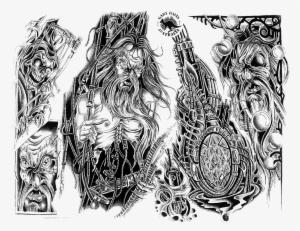 Flower Tattoo Clipart Transparent - Tattoo Full Body Png