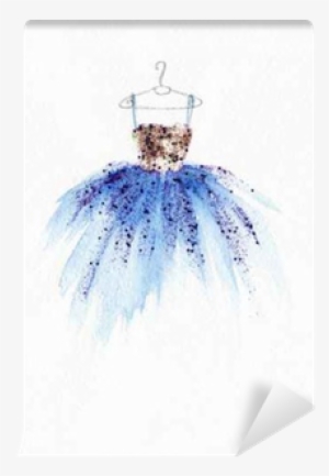 Watercolor Fashion Illustration Wall Mural • Pixers® - Locket