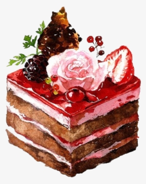 Jpg Dessert Painting Illustration Hand Painted Handpainted - Dessert Watercolor Png