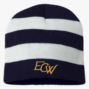 Rugby Striped 8" Knit Beanie