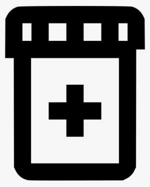 Medicine Bottle - - Cross