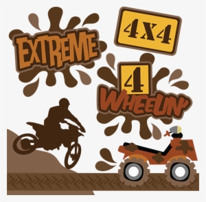 Extreme Svg Files 4 Wheelin' Svg Files Dirt Bike Svg - Extreme Sport