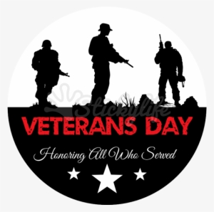 Veterans Day Static Cling - Silhouette