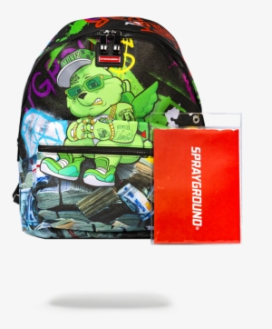 Money Bear Stacks Backback - Sprayground Backpacks With A Bear