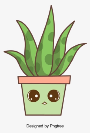 Cartoon Hand Painted Simple Flower Pot Flower Design, - Design