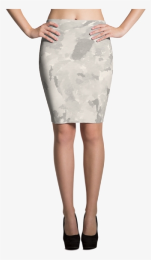 Wild Watercolor Pencil Skirt