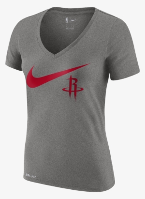 Women's Houston Rockets Nike Big Swoosh Tee - Houston Rockets
