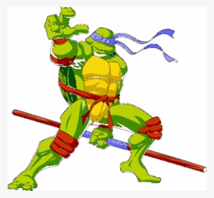 Teenage Mutant Ninja Turtles Logo Vector Images Pictures - Donatello Ninja Turtle Cartoon