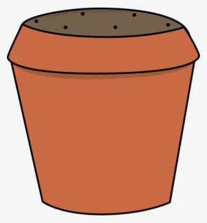 Dirt Filled Flower Pot Clip Art - Flower Pot Png Clipart