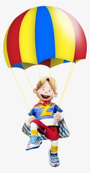 Lazytown Ziggy With Parachute - Parachute Png
