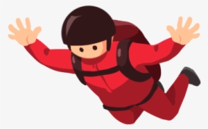 1 Closed Parachute - Cartoon