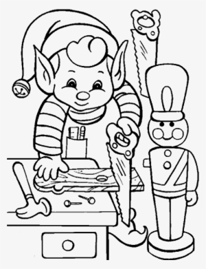 Image Library Stock Drawing Christmas Elf - Boy Christmas Coloring Pages