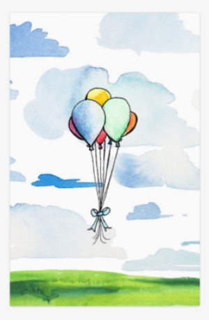 Balloon In Flight Poster 11*17 - Flight