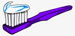 Brush Teeth Free Vector Graphic Brush Tooth Paste Dental - Purple Toothbrush Clipart