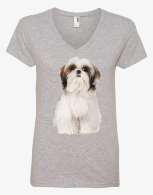 Shih Tzu Ladies' V-neck Tee - T-shirt - 1024x1024 PNG Download - PNGkit