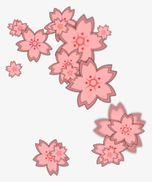 Sakura Sakuras Flower Flowers Cherry Cherryblossoms - Cherry Blossom Petals Clipart