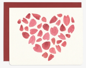 Romantic Petal Greeting Card - Gift