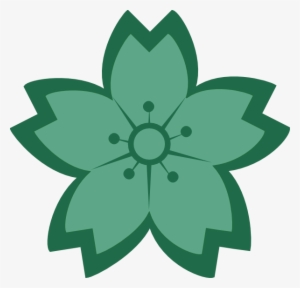 Teal Sakura - Sakura Flower Vector