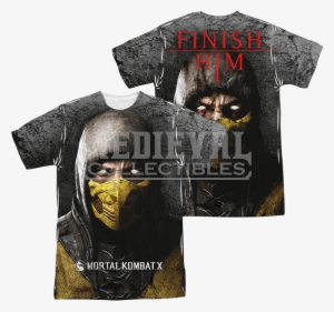 Mortal Kombat X Finish Him T-shirt - T-shirt: Mortal Kombat X - Finish Him, M. T-shirt