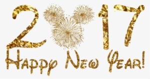 Gold Png Transparentpng - Happy New Year 2017 Disney