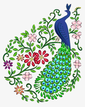 Peacock - Drawing Of A Beautiful Peacock