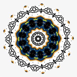Mandala Design Cool Pretty Coloring Page C - Vector Graphics