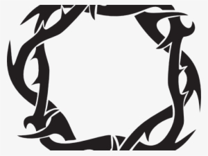 Crown Of Thorns Clipart - Nail Cross Tile Coaster