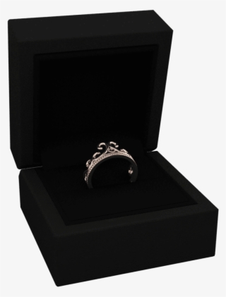 Hidden 14k Rose Gold Vintage Crown Promise Ring - Pre-engagement Ring