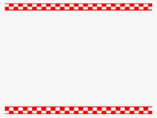 Red Checkered Border - Red Checkered Border Transparent