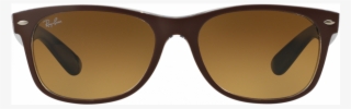Prescription Ray-ban New Wayfarer Rb2132 Sunglasses - Ray Ban Rb 2132 618985 Top Mt Chocolate On Blue Full
