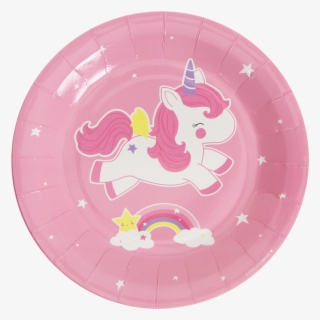 Unicorn Paper Plate - Piatti Carta Unicorno