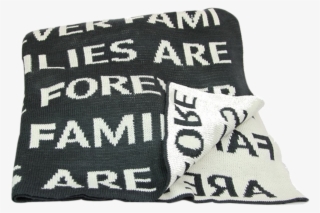 Families Are Forever Throw Blanket - Gray Blanket