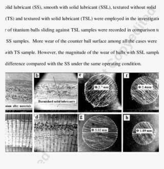 Sem Images Of Wear Scars On Wc And Cobalt Cemented - Dry Lubricant