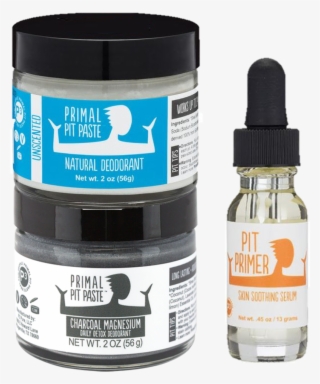 Pit Detox Bundle - Primal Pit Paste - Natural Deodorant Unscented - 2