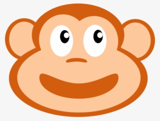 Snout Proboscis Monkey Smiley Nose - Clip Art