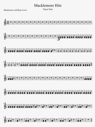 Macklemore Hits Sheet Music 1 Of 1 Pages - Rhythm Sheet #3