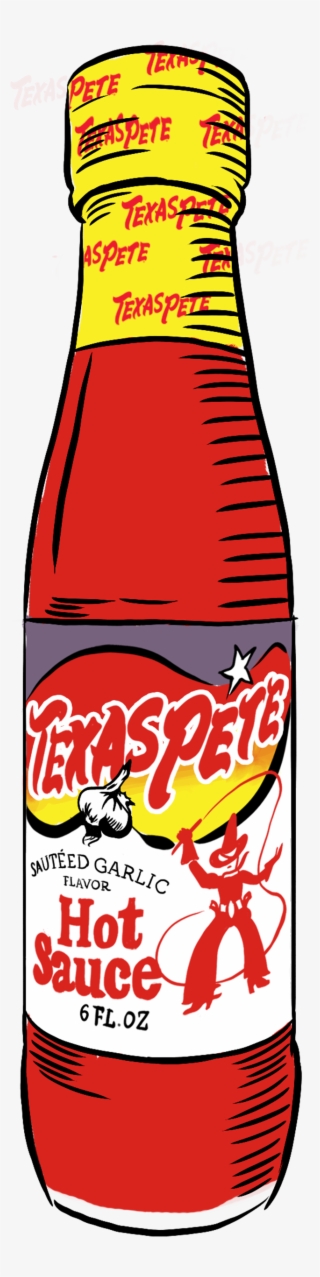 Garlic Hot Sauce Bottle From Texas Pete Hot Sauce Brand - Texas Pete Original Hot Sauce 12 Oz