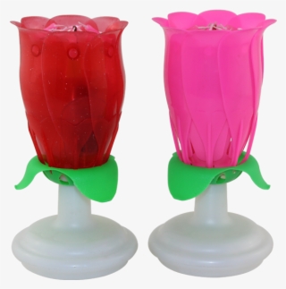 Rose Flower Music Birthday Candle,birthday Candle,round - Candle