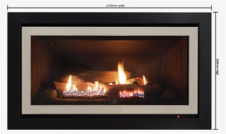 Black & Stainless Steel Square Frame Register This - Rinnai Symmetry Gas Log Fire Manual