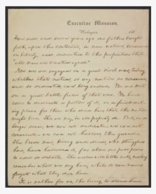Nicolay Copy Of The Gettysburg Address - Gettysburg Address
