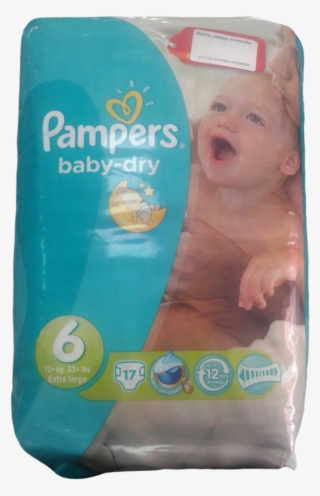 Pampers Nº 6 Baby Diapers 15 Kg / 33 Lbs 17 Units Extra - Pampers