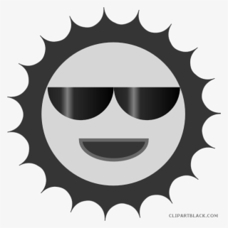 Smiling Sun With Sunglasses Clipart
