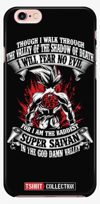 Super Saiyan Goku Fear No Evil Iphone 5, 5s, 6, 6s, - Goku