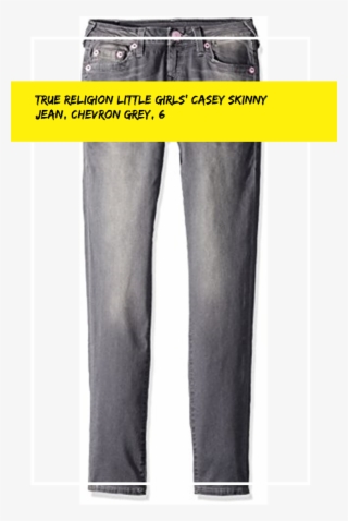 True Religion Little Girls' Casey Skinny Jean, Chevron - Pocket