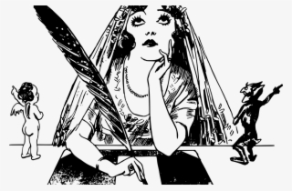 Fear, Writing, And The Gift Of Showing Up - Drawing Of Myrtle Wilson